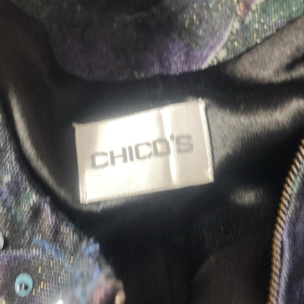 Chico’s Embellished Denim lJacket – Whimsygoth Vibes - Picture 6 of 6